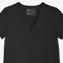 Load image into Gallery viewer, women's White Casma - Three-Pocket Scrub Top
