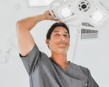 Load image into Gallery viewer, men's Royal Blue Leon - Two-Pocket Scrub Top