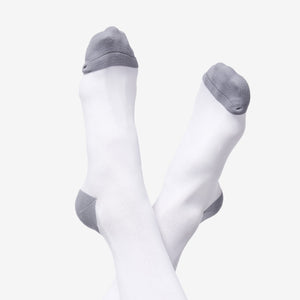 men's White 100% Awesome  - Compression Socks