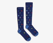 Load image into Gallery viewer, men&#39;s Navy Mini-Meds - Compression Socks
