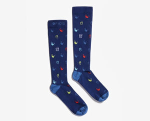 men's Navy Mini-Meds - Compression Socks