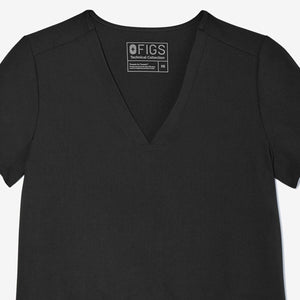women's White Casma - Three-Pocket Scrub Top